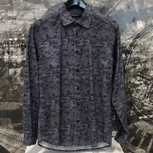 Romeo+Juliet Couture Marble Design Button Down Shirt